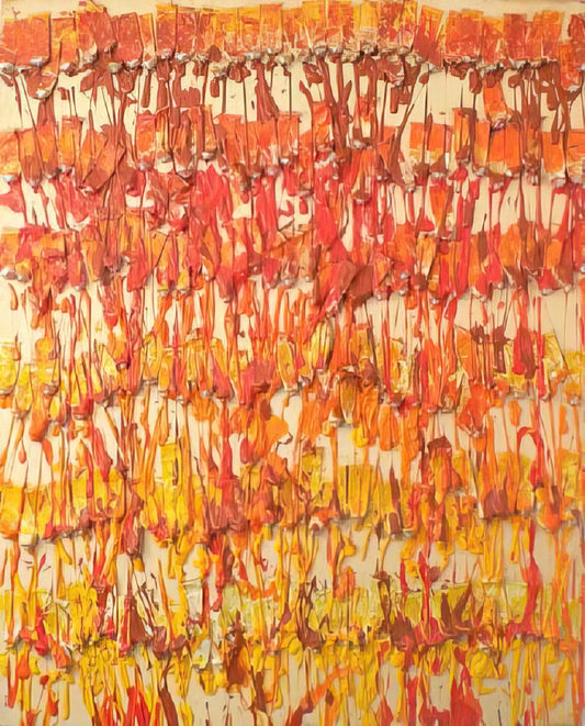 Arman Print: The Legacy of Accumulation and Assemblage in Contemporary Art - Dirty Painting - 1989 by Arman