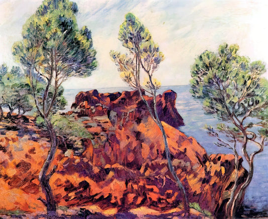 Armand Guillaumin: The Untold Story of Impressionism's Vibrant Colorist - Agay, les Roches Rouges - 1901 by Arman