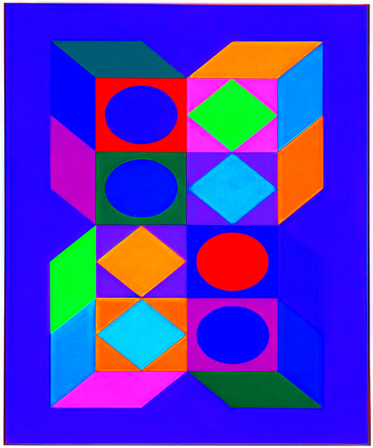 Art Vasarely: The Visionary Pioneer of Op Art and Geometric Abstraction - Sonora Do - 1973 by Victor Vasarely