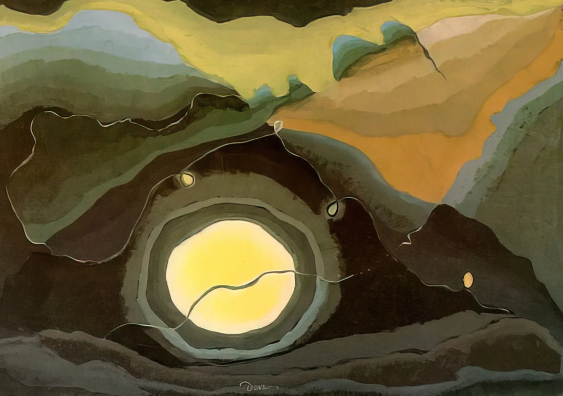 Arthur Dove's 'The Lobster': A Masterpiece of American Modernism and Abstraction - Me and the Moon - 1937 by Arthur Dove