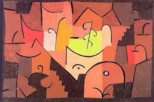 Artists Like Paul Klee: Exploring the Modernist Visionaries of Color, Symbolism, and Abstraction - STAGE LANDSCAPE 1922 by Paul Klee