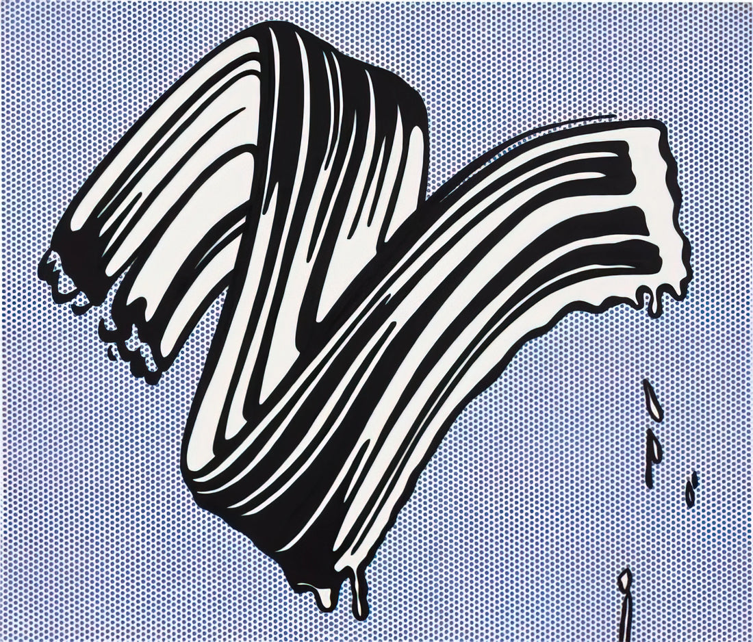 As I Opened Fire: Roy Lichtenstein's Explosive Masterpiece and the Pop Art Revolution - WHITE BRUSHSTROKE I 1965 by Roy Lichtenstein
