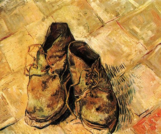 At Eternity's Gate: Vincent van Gogh's Profound Exploration of Human Suffering and Transcendence - A Pair of Shoes by Vincent van Gogh