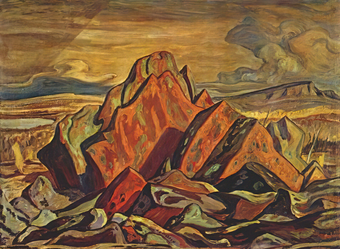 Ay Jackson Print: A Guide to Collecting and Displaying the Work of a Canadian Art Icon - Hills at Great Bear Lake - 1953 by A.Y. Jackson