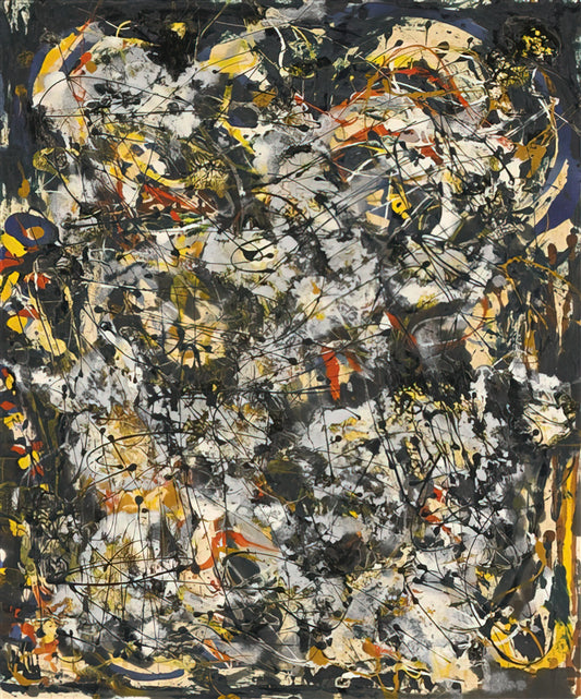 BEARBRICK 1000 Jackson Pollock: The Intersection of Street Art Culture and Abstract Expressionism - NUMBER 4 1951 by Jackson Pollock
