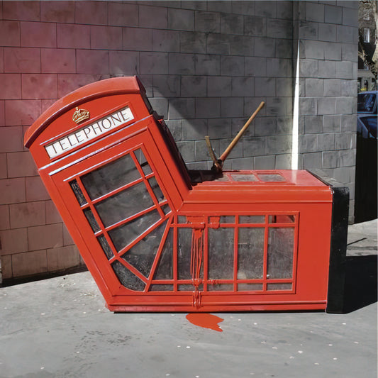 Banksy Framed Canvas: The Definitive Guide to Collecting Authentic Street Art Prints - VANDALISED PHONE BOX 2005 by Banksy