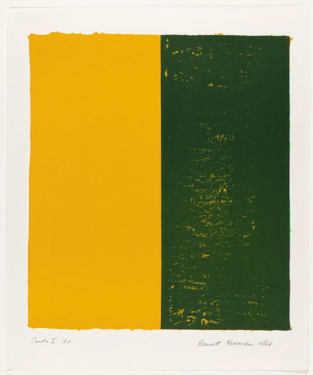 Barnett Newman Brushed Aluminum Print: The Ultimate Guide to Abstract Expressionist Art Reproduction - Canto X by Barnett Newman