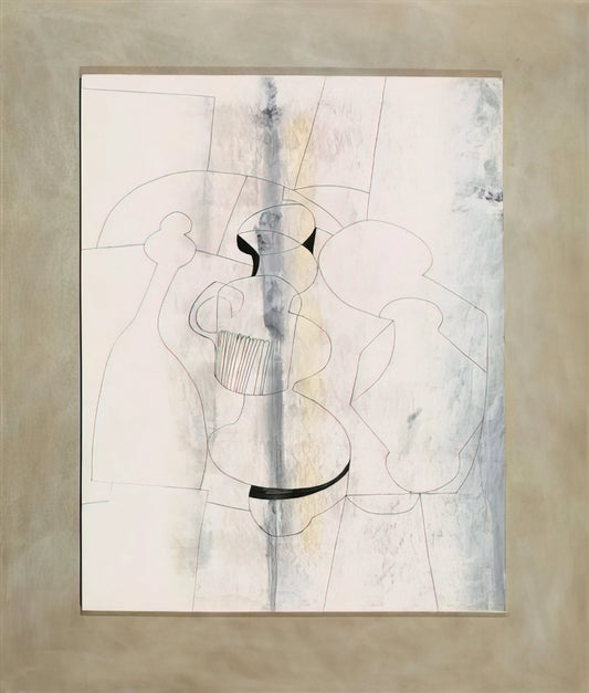 Ben Nicholson Prints for Sale: A Collector's Guide to Modernist Mastery - 20 April 1979 vertical stripe - 1979 by Ben Nicholson
