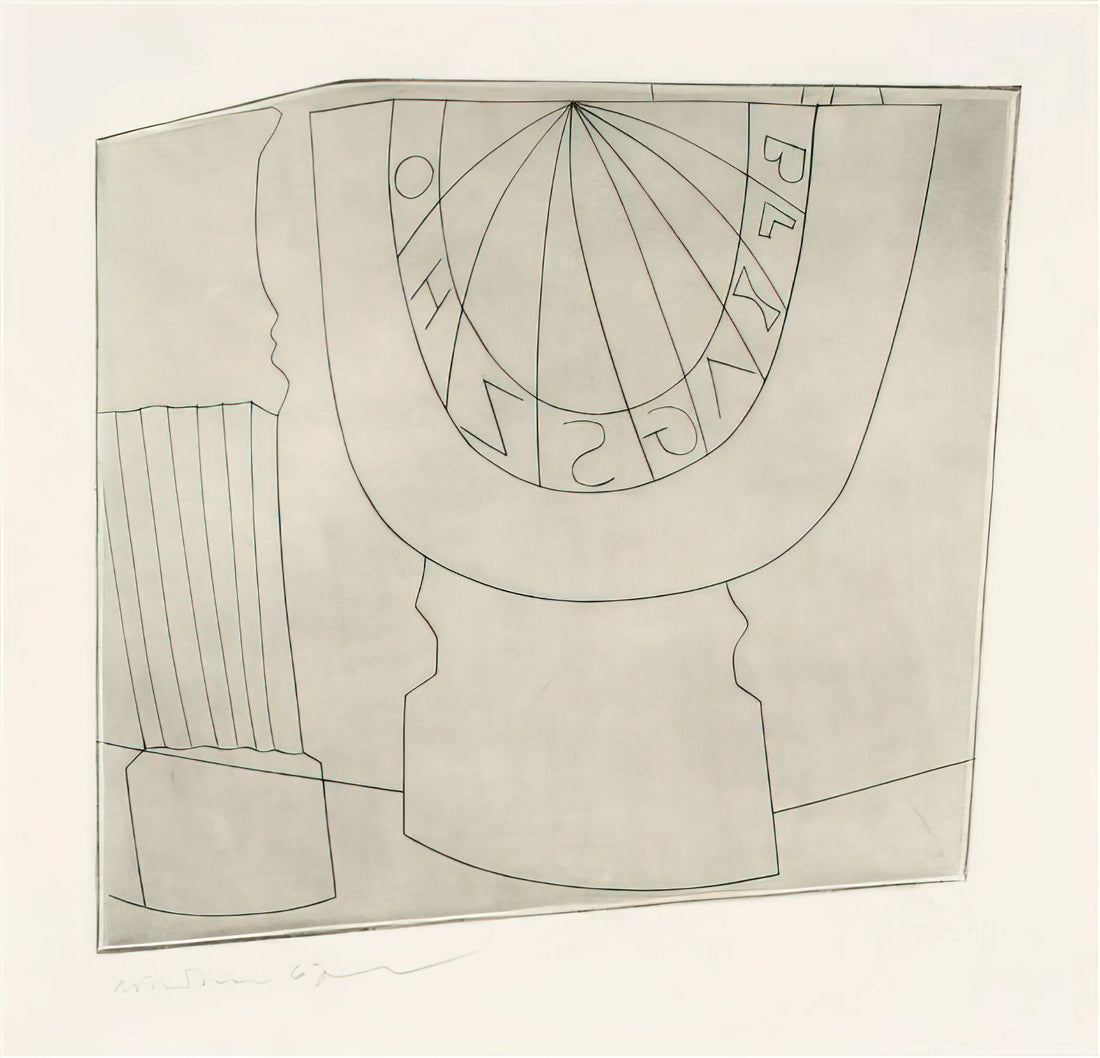 Ben Nicholson and Fred Murray: A Guide to Collecting and Understanding Their Art Sales - Turkish sundial  column - 1967 by Ben Nicholson