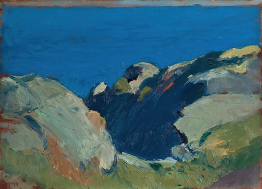 Beyond Nighthawks: 10 Paintings That Capture the Same Urban Isolation and Nocturnal Atmosphere - Rocks and Sea by Edward Hopper