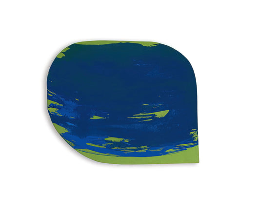 Blinky Palermo Wall Painting: The Ephemeral Legacy of a Conceptual Master - Blau auf Grün - 1965 by Blinky Palermo