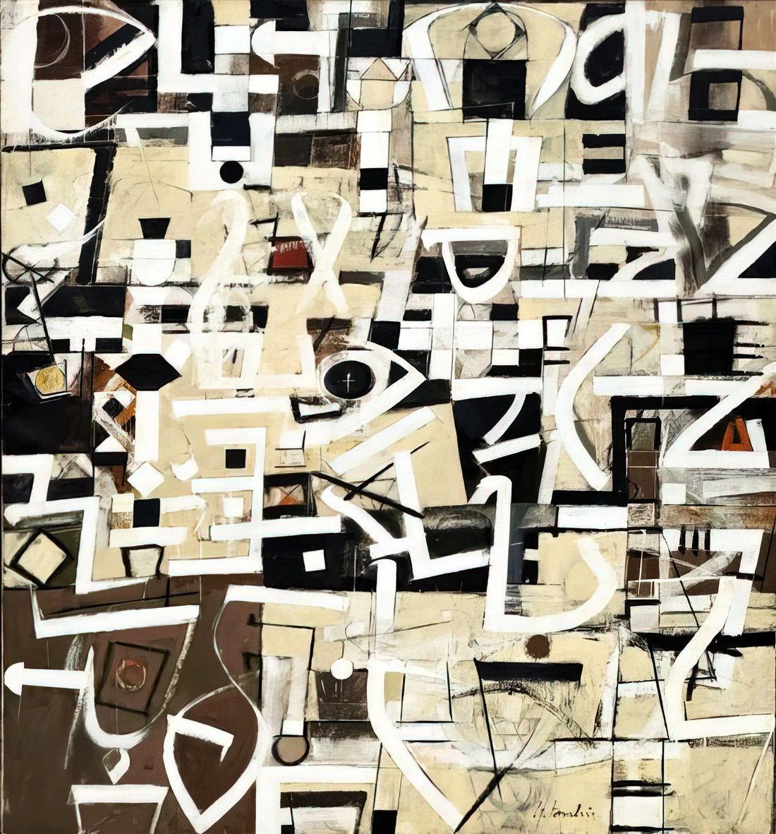 Bradley Walker Tomlin Framed Canvas Print: A Collector's Guide to Abstract Expressionist Elegance - Number 20 - 1949 by Bradley Walker Tomlin