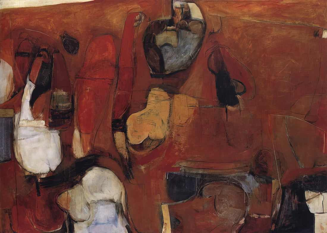 Brett Whiteley for Sale: A Collector's Guide to Acquiring Iconic Australian Art - Untitled Red Painting - 1960 by Brett Whiteley