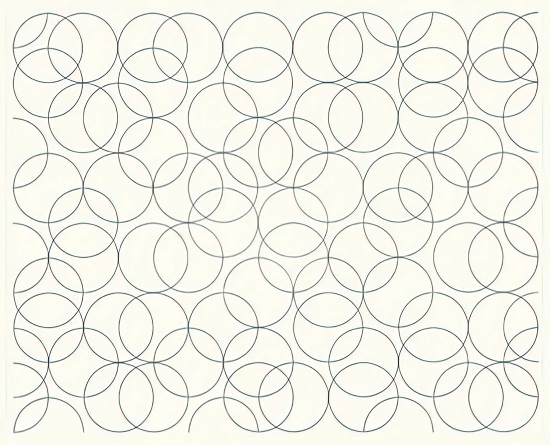 Bridget Riley Prints Prices: A Collector's Guide to Op Art Investments - COMPOSITION WITH CIRCLES 5 2005 by Bridget Riley