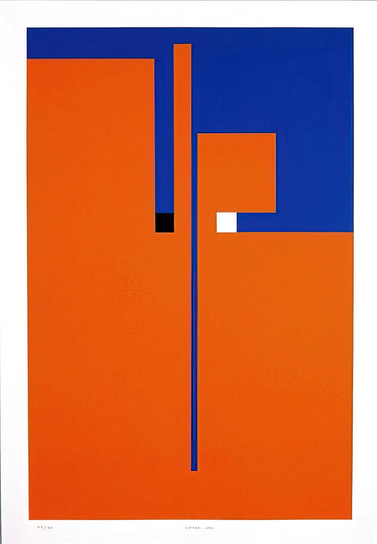 Bruno Munari Posters: A Journey into Italian Modernist Design and Playful Abstraction - Tribute to Santomaso - Concretism by Bruno Munari