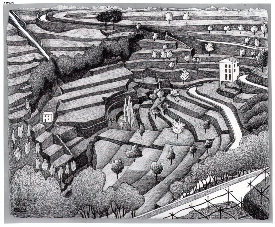 Building the Impossible: Exploring MC Escher's Art with LEGO - RAVELLO II by MC Escher