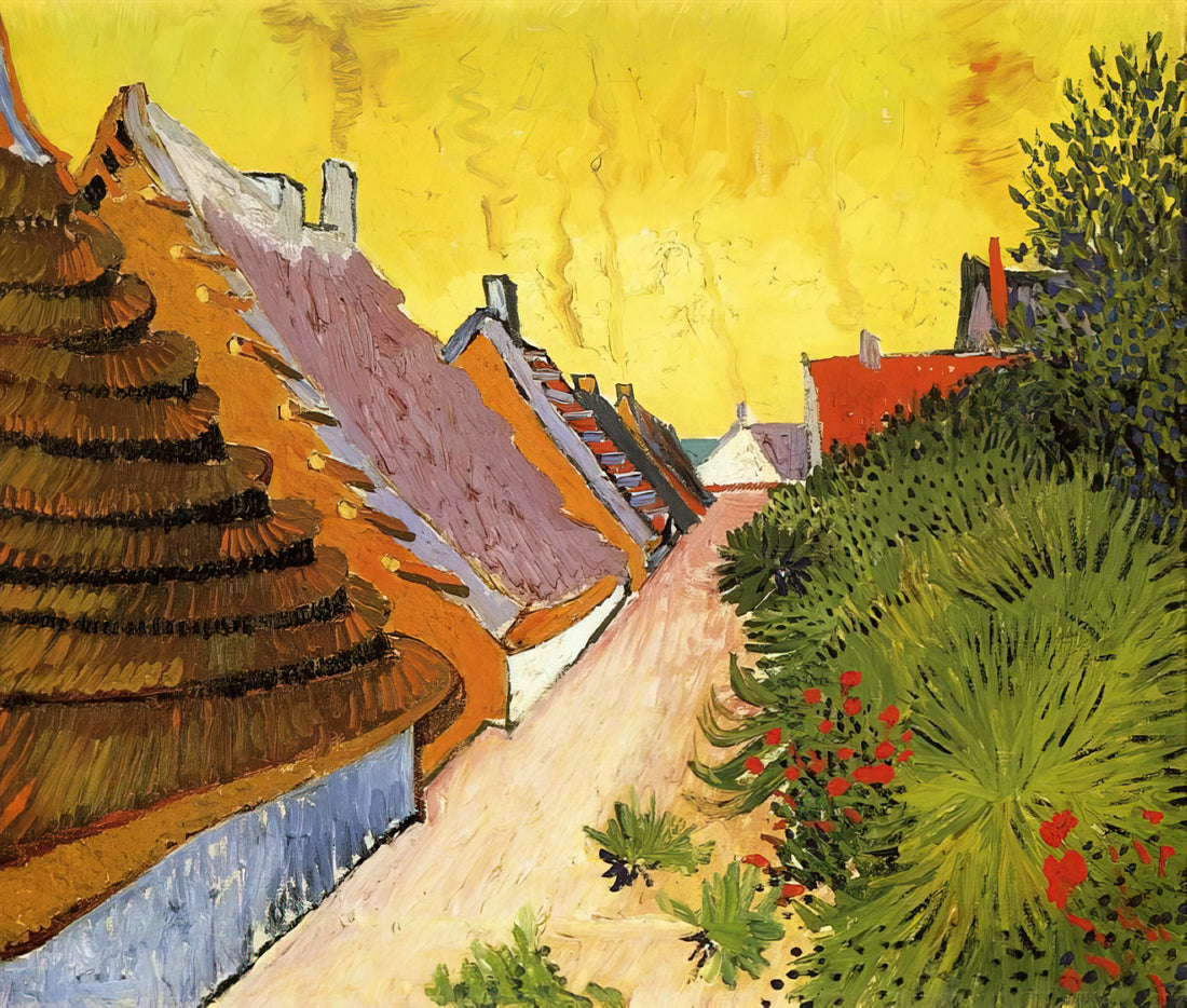 Café de Paris by Van Gogh: A Window into the Artist's Parisian Nocturnes - Street in Saintes-Maries by Vincent van Gogh
