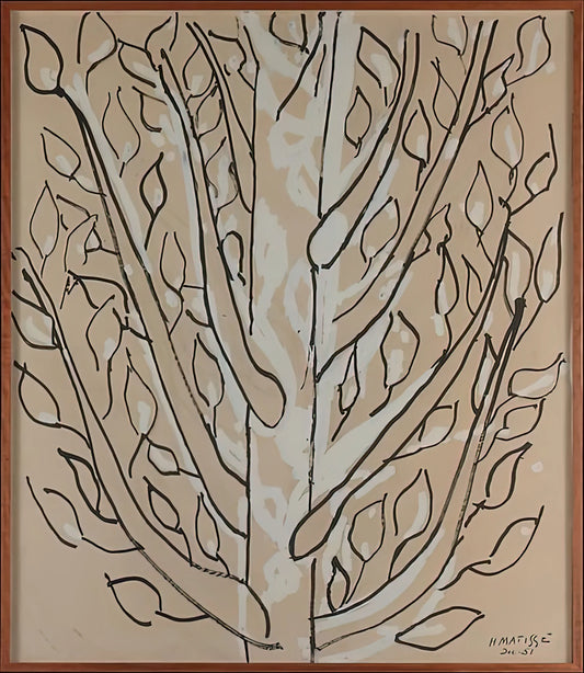 Canvas Matisse: Understanding Henri Matisse's Mastery of Canvas and Color - THE TREE 1951 by Henri Matisse