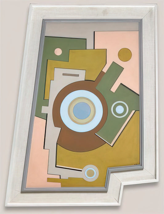 Carmelo Arden Quin Framed Art Print: A Collector's Guide to Concrete Art - Blue Circle - 1947 by Carmelo Arden Quin