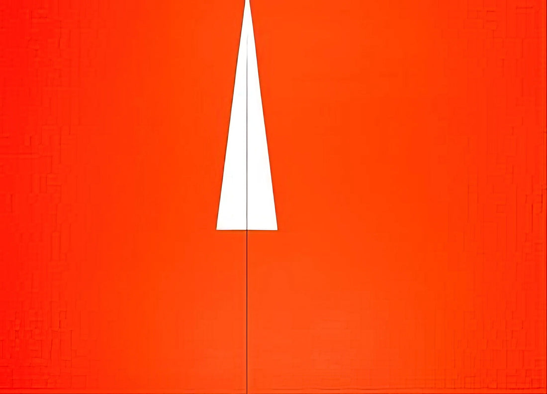 Carmen Herrera Gallery: Exploring the Geometric Vision of a Modern Master - Red with White Triangle - 1961 by Carmen Herrera