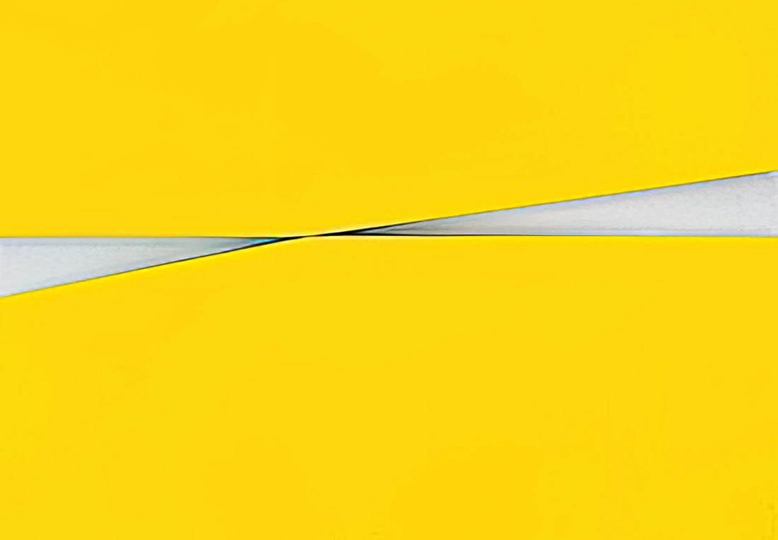 Carmen Herrera Tondo 3 Colors: A Geometric Masterpiece of Minimalist Modernism - Amarillo - 1971 by Carmen Herrera