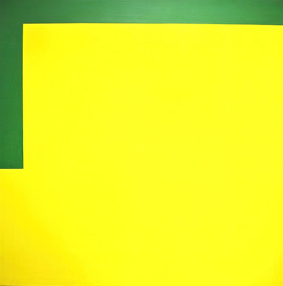 Carmen Herrera: The Lisson Gallery and the Late Recognition of a Geometric Abstraction Pioneer - More yellow, less green - 1989 by Carmen Herrera