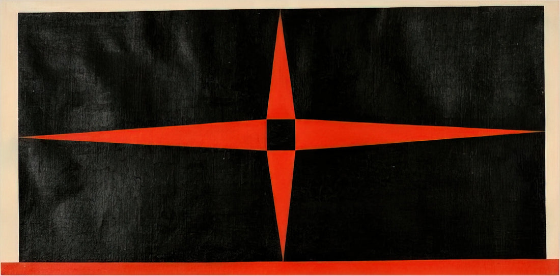 Carmen Herrera: The Pioneering Artist Whose Geometric Paintings Redefined Abstraction - Red Star - 1949 by Carmen Herrera