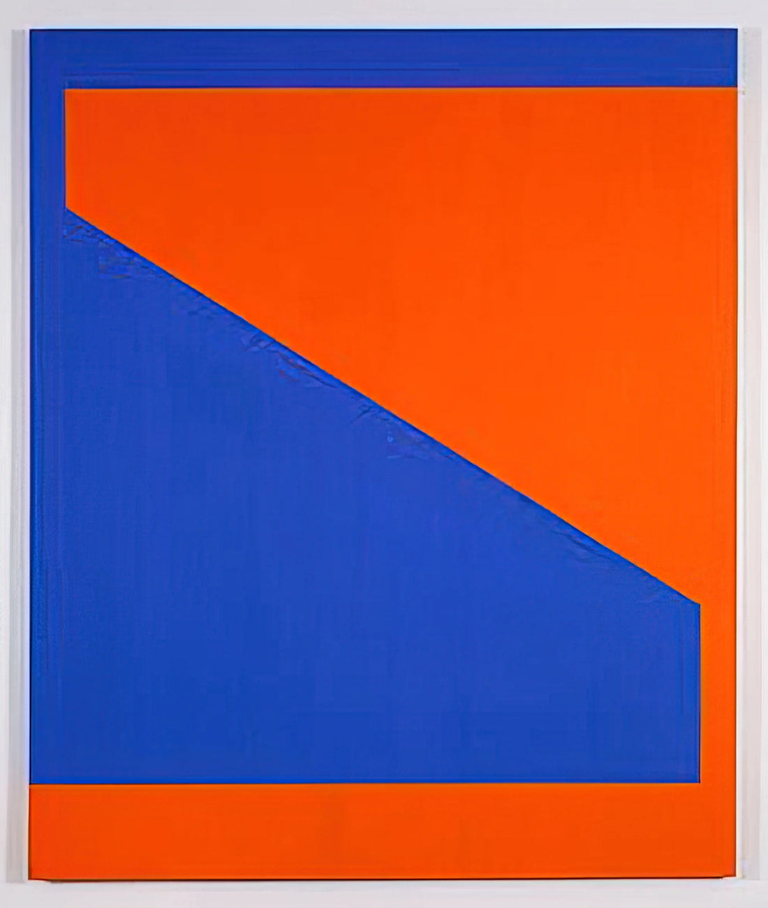 Carmen Herrera: The Pioneering Geometric Abstractionist Who Redefined Modern Art - Blue with Orange - 1984 by Carmen Herrera