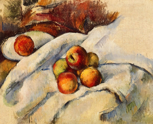 Cézanne Art Institute: The Legacy and Influence of Paul Cézanne's Revolutionary Vision - Apples on a Sheet by Paul Cézanne
