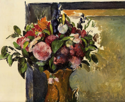 Cezanne Posters Prints: The Bridge Between Modern Art and Your Home - Flowers in a Vase by Paul Cézanne