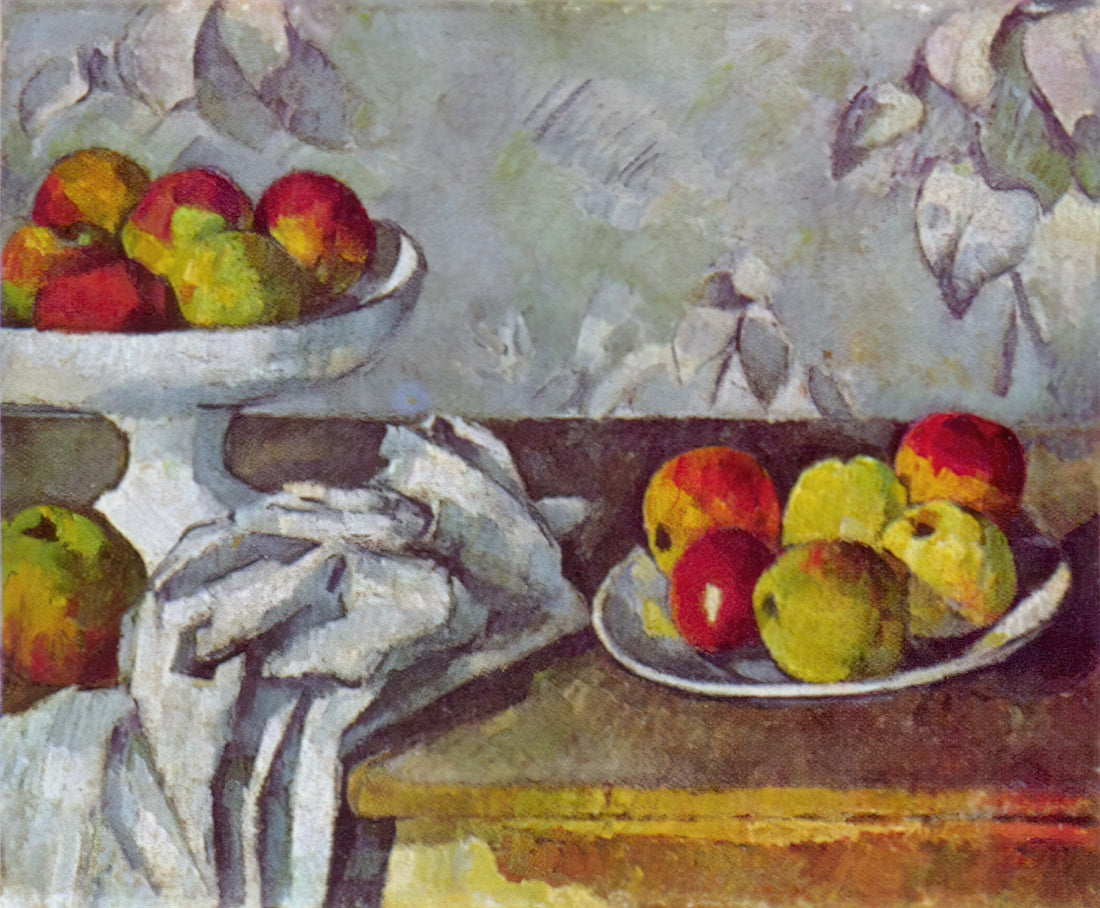 Cezanne Prints for Sale: A Collector's Guide to Acquiring Post-Impressionist Masterpieces - Still life with apples and fruit bowl by Paul Cézanne
