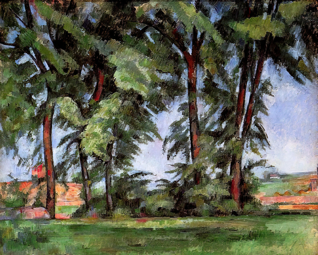Cézanne and Mont Sainte-Victoire: The Obsession That Redefined Modern Art - Tall Trees at the Jas de Bouffan by Paul Cézanne