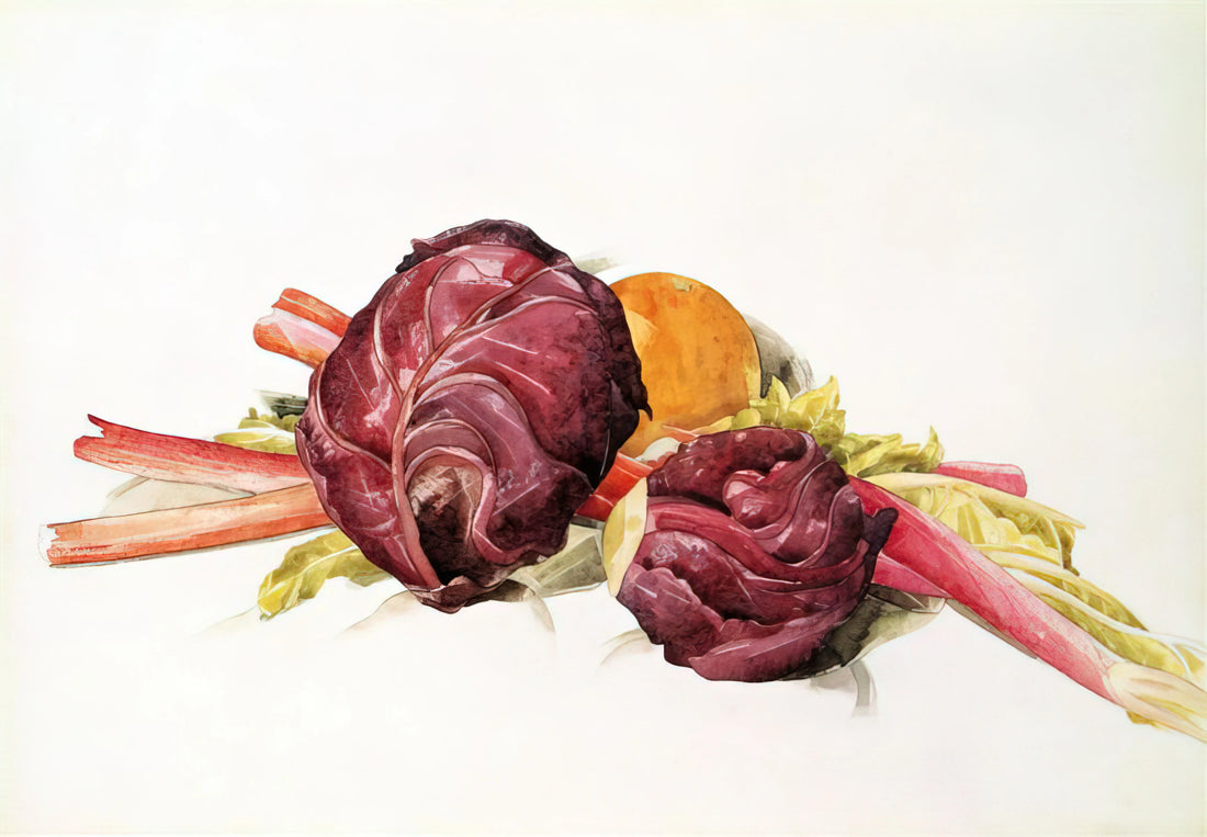 Charles Demuth: Precisionist Pioneer and Modern American Master - Red Cabbages, Rhubarb and Orange - 1929 by Charles Demuth