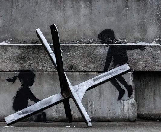 Cheap Banksy Canvas Prints: How to Own Authentic Street Art Without Breaking the Bank - KYIV KHRESHCHYATYK 9 2022 by Banksy