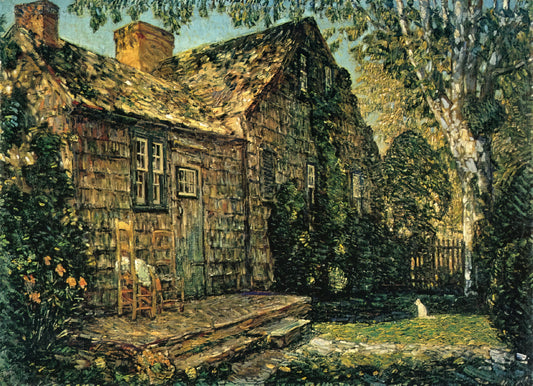 Childe Hassam Prints: The American Impressionist's Enduring Legacy in Art Reproduction - Little Old Cottage, Egypt Lane, East Hampton by Childe Hassam