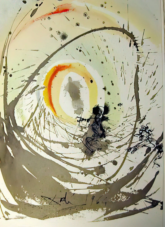 Christ of Saint John of the Cross Print: A Mystical Masterpiece for Your Collection - MULIER AMICTA SOLE 1967 by Salvador Dali