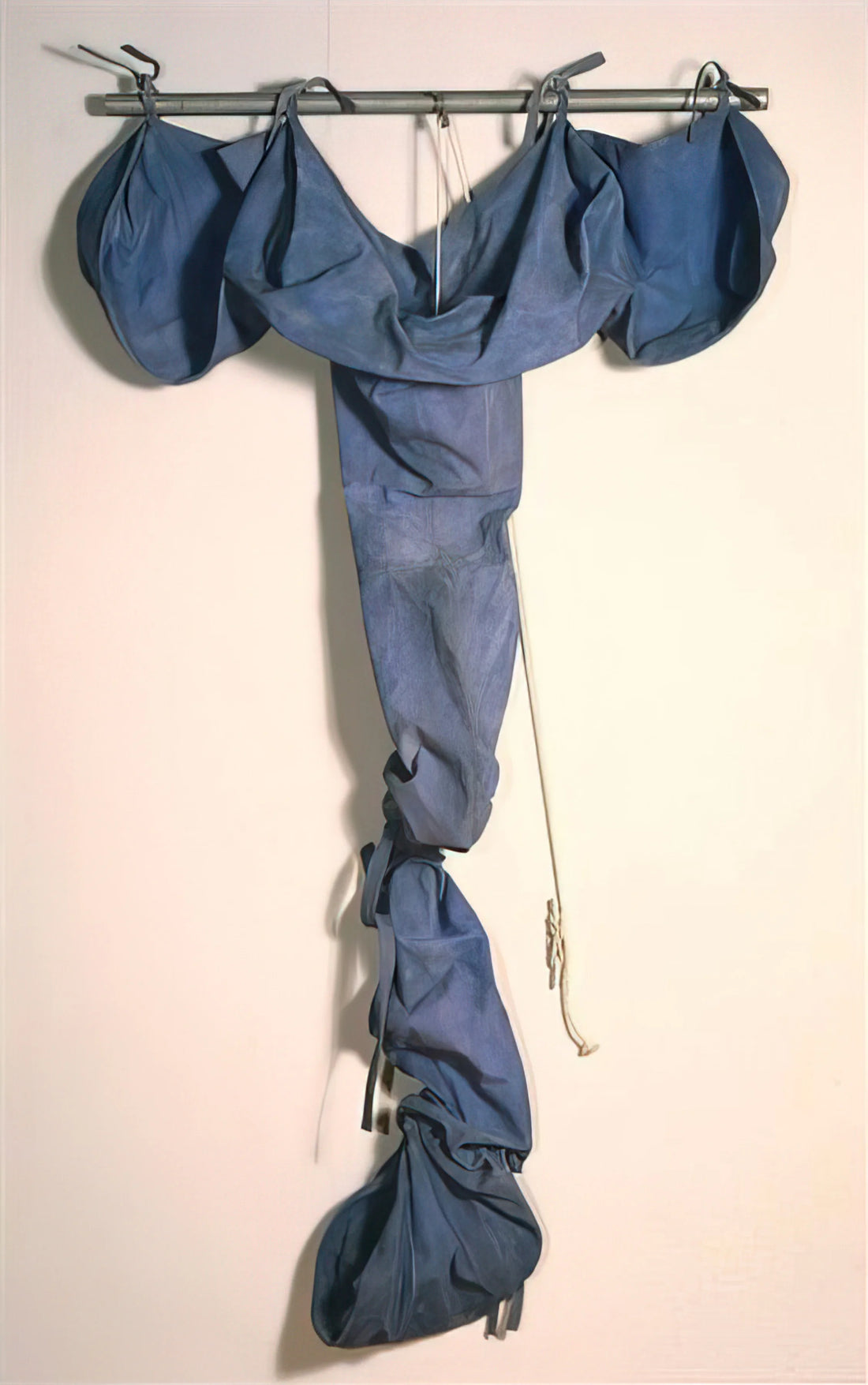 Claes Oldenburg Brushed Aluminum Print: A Collector's Guide to Pop Art's Monumental Everyday - SOFT DRAINPIPE BLUE COOL VERSION 1967 by Claes Oldenburg