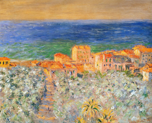 Claude Monet Famous Paintings: A Curator's Guide to the Impressionist Master's Iconic Works - Burgo Marina at Bordighera by claude monet