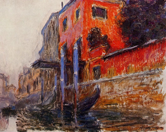 Claude Monet Mountain Painting: The Impressionist's Alpine and Coastal Landscapes - The Red House by claude monet