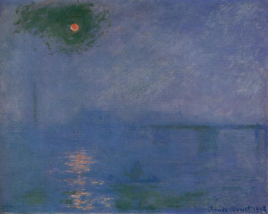 Claude Monet Paintings Reproduction: A Curator's Guide to Museum-Quality Prints - Charing Cross Bridge, Fog on the Themes by claude monet