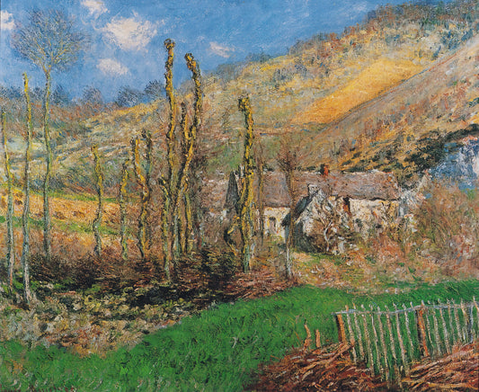 Claude Monet and Japanese Prints: How Ukiyo-e Transformed Impressionism - Winter Landscape at the Val de Falaise by claude monet