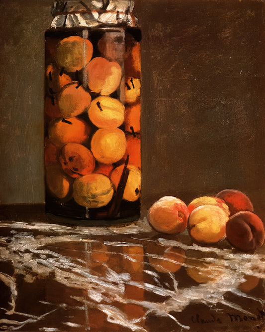 Claude Monet's Sky: The Atmospheric Mastery That Defined Impressionism - Jar Of Peaches by claude monet