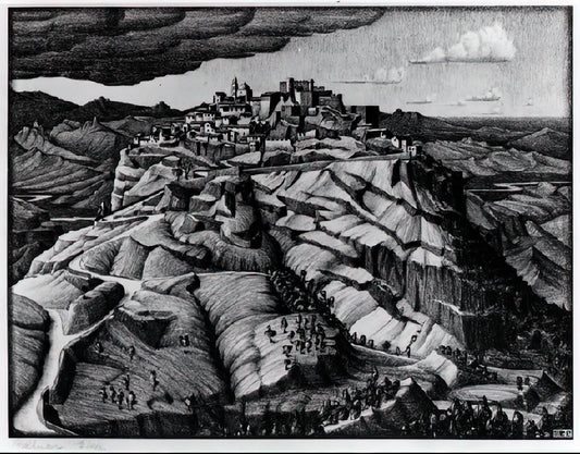 Concave and Convex: The Mathematical Artistry of M.C. Escher - SANTA SEVERINA CALABRIA FEBRUARY 1931 1931 by MC Escher