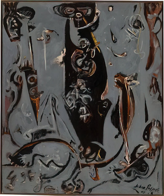 Convergence by Jackson Pollock: The Abstract Expressionist Masterpiece as an Art Print - TOTEM LESSON 2 1945 by Jackson Pollock