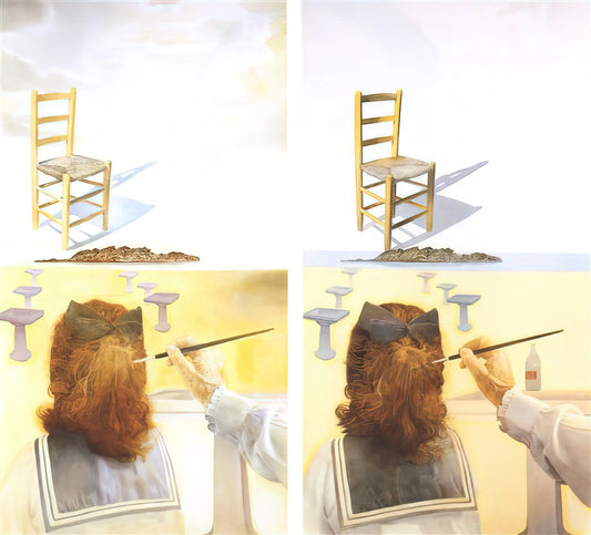 Dali Cross Painting: Decoding the Surrealist's Sacred Symbolism - THE CHAIR by Salvador Dali