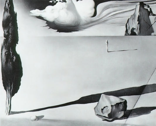 Dali Melting Clocks Painting: The Persistence of Memory Explained by Art Experts - DESIGN FOR THE SET OF THE FILM SPELLBOUND by Salvador Dali