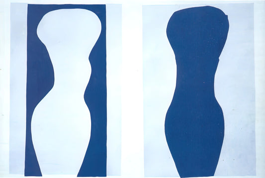 Dance Matisse Print: A Guide to the Iconic Masterpiece and Its Legacy - WHITE TORSO AND BLUE TORSO 1944 by Henri Matisse