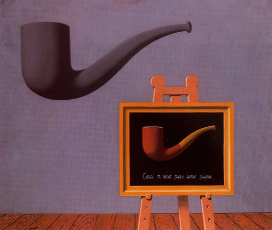 Decalcomanie Magritte: Unraveling the Surrealist's Enigmatic Transfer Technique - THE TWO MYSTERIES 1966 by Rene Magritte