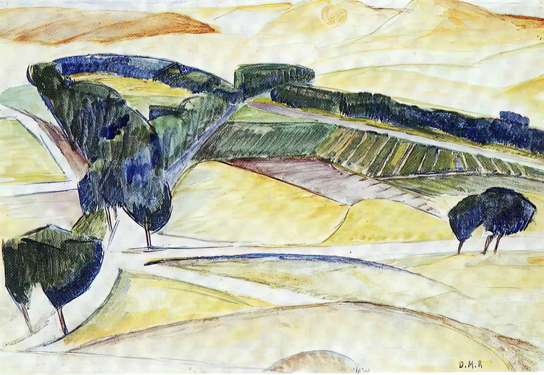 Diego Rivera's Painting of Cristina Kahlo: A Masterpiece of Family, Art, and Complex Bonds - LANDSCAPE AT TOLEDO 1913 by Diego Rivera