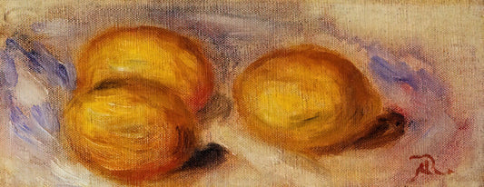 Discarded Roses by Pierre-Auguste Renoir: A Masterpiece of Fleeting Beauty - Three Lemons by Pierre-Auguste Renoir